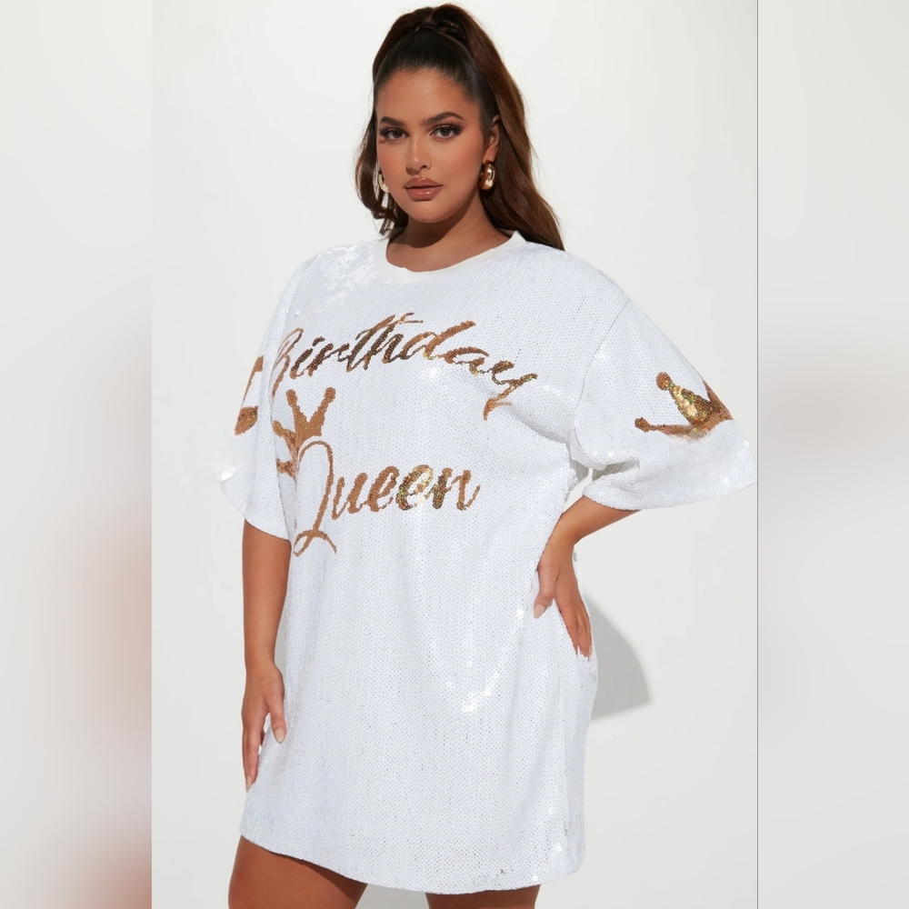 Fashion Nova Sequin Queen Tunic